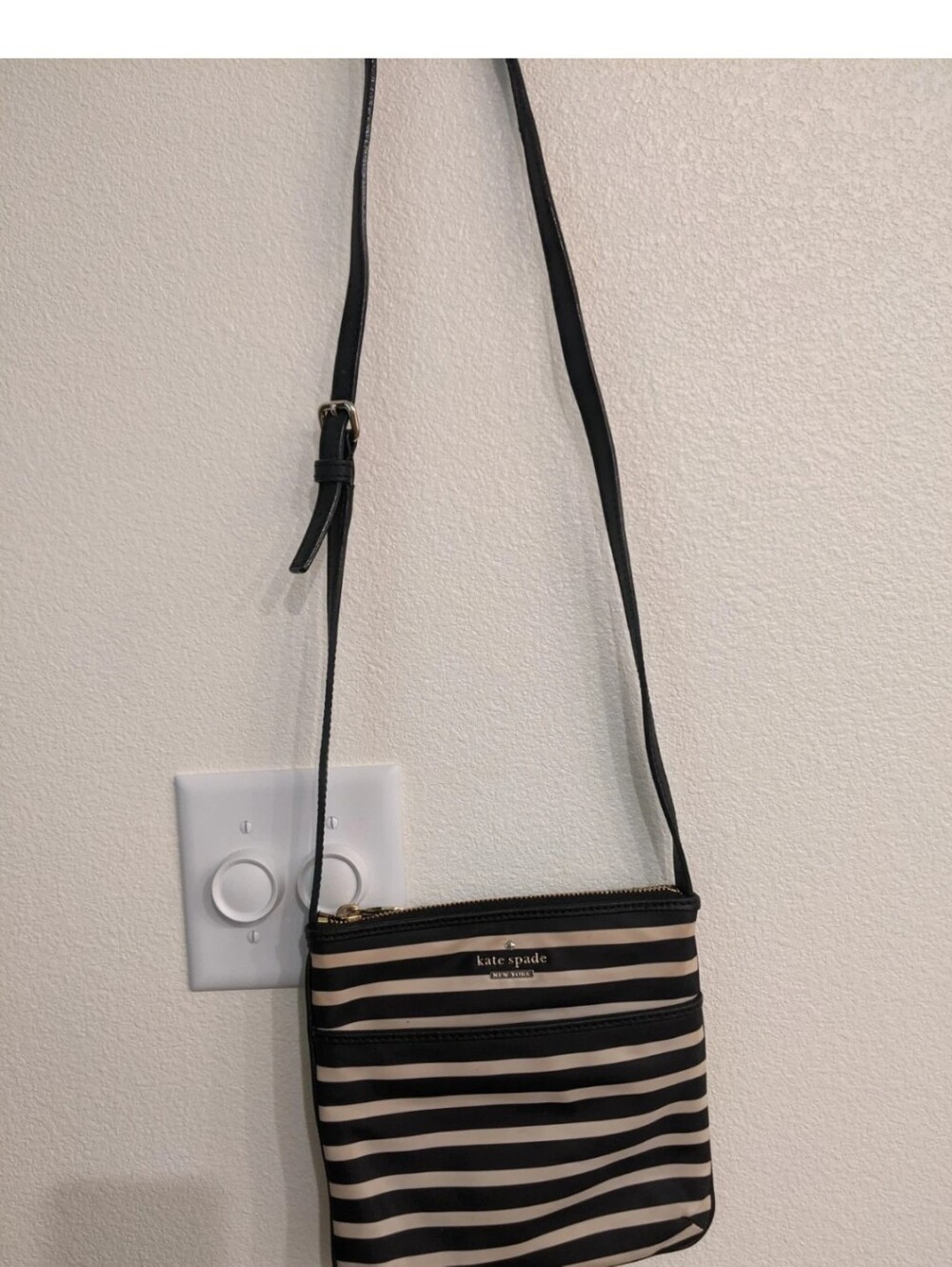 Kate Spade New York Watson Lane Hester Striped Nylon Crossbody Bag